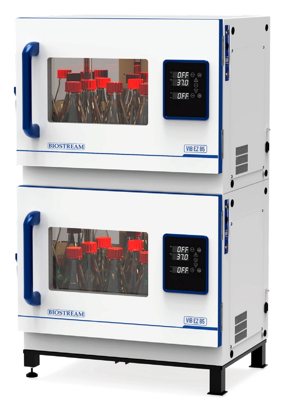 Incubatori agitanti impilabili da 162 litri per colture microbiche - VIB EZ B5